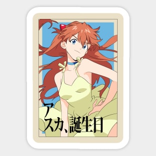 Asuka Langley - Neon Genesis Evangelion Sticker